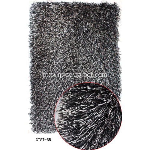 Polyester Elastic &amp; Viscose Shaggy Rug